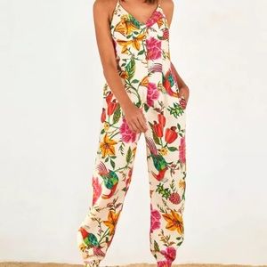 Farm rio jumpsuit - toucan garden